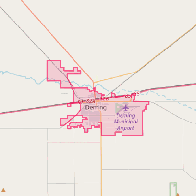 Map of Deming