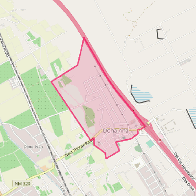 Map of Doña Ana