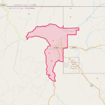 Map of Dulce