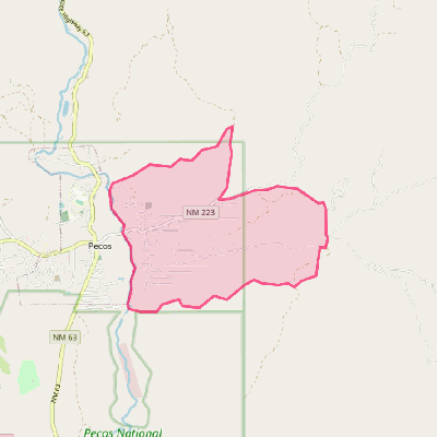 Map of East Pecos