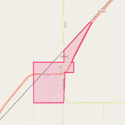 Map of Elida