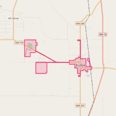 Map of Eunice