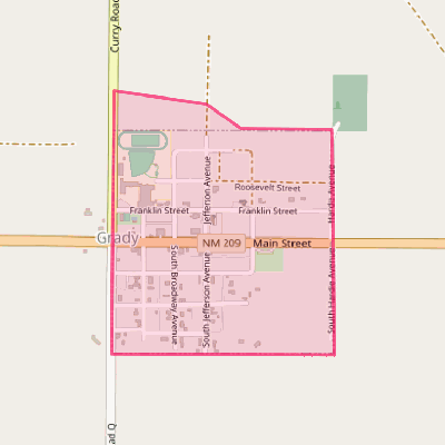 Map of Grady