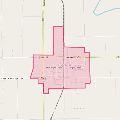 Map of Hagerman