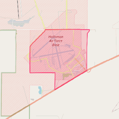 Map of Holloman AFB