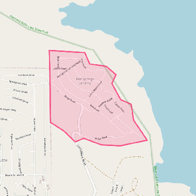 Map of Hot Springs Landing