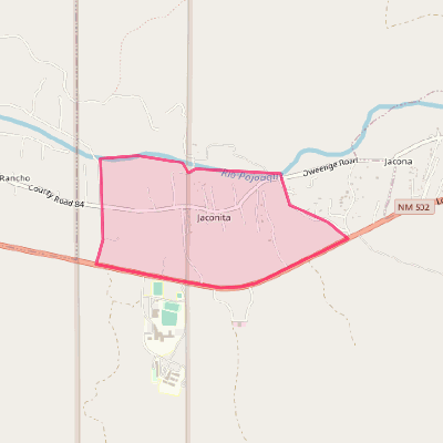 Map of Jaconita