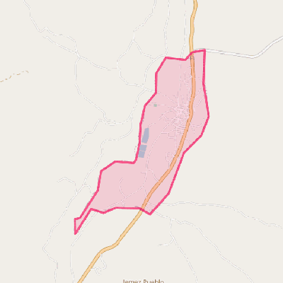 Map of Jemez Pueblo