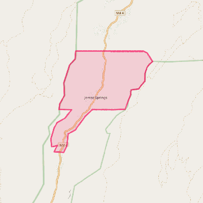 Map of Jemez Springs