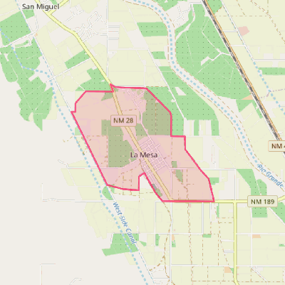 Map of La Mesa