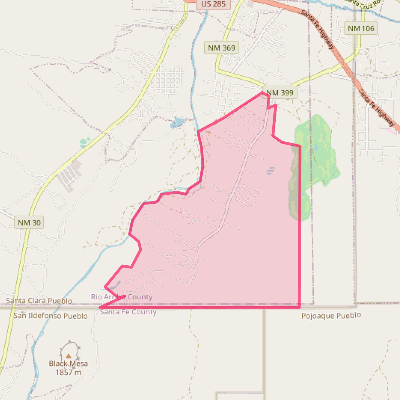 Map of La Mesilla