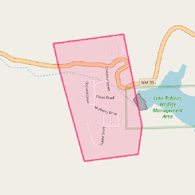 Map of Lake Roberts