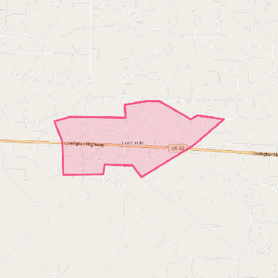 Map of Loco Hills