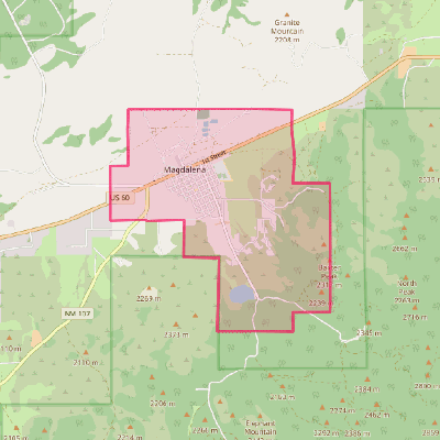 Map of Magdalena