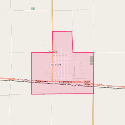 Map of Melrose