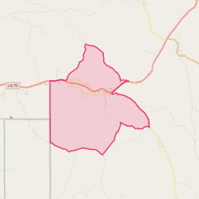 Map of Mescalero