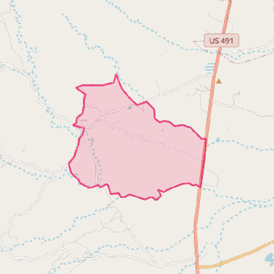 Map of Nakaibito