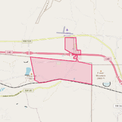 Map of North Acomita Village