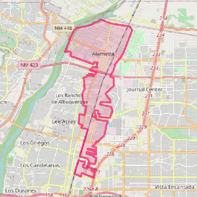 Map of North Valley