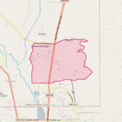 Map of Ohkay Owingeh