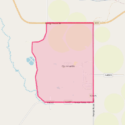 Map of Ojo Amarillo