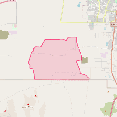 Map of Pajarito Mesa