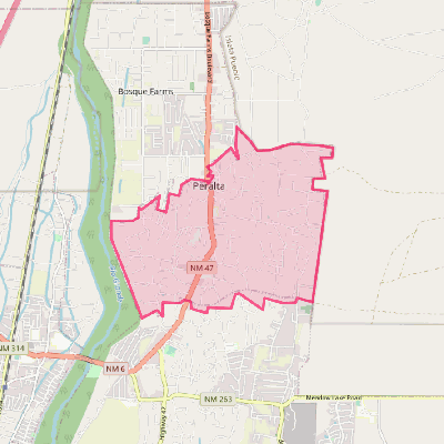 Map of Peralta