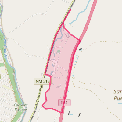 Map of Pueblo of Sandia Village