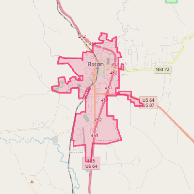 Map of Raton