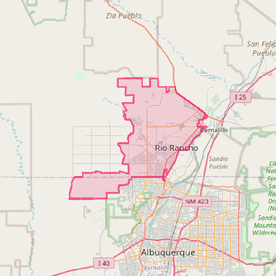 Map of Rio Rancho