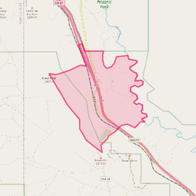 Map of Rowe