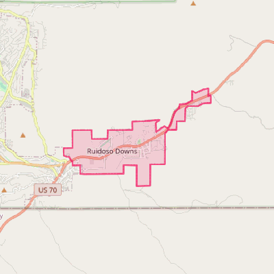 Map of Ruidoso Downs