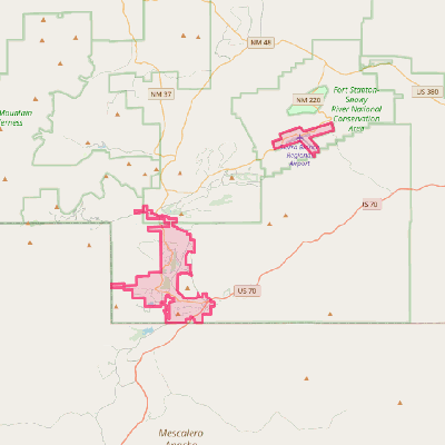 Map of Ruidoso