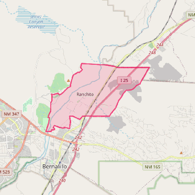 Map of Santa Ana Pueblo