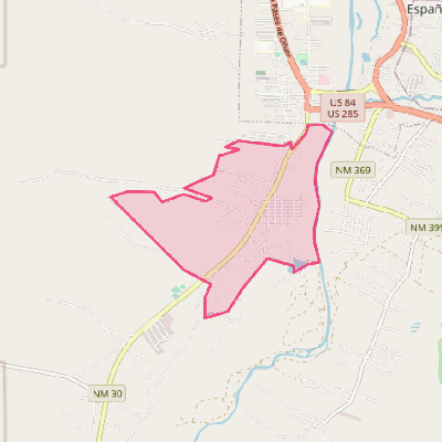 Map of Santa Clara Pueblo