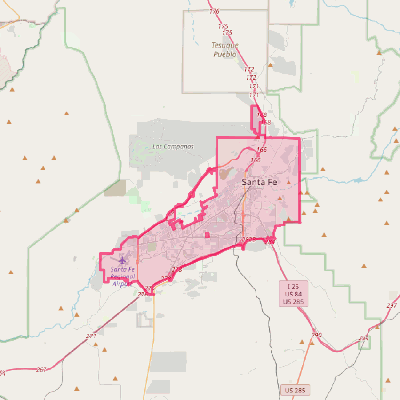 Map of Santa Fe