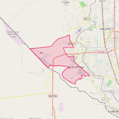 Map of Santa Teresa