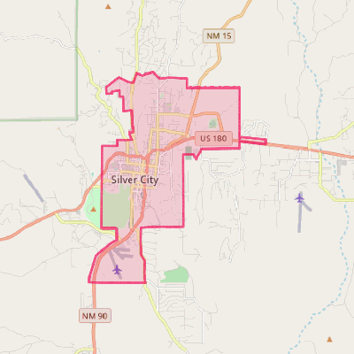 Map of Silver City