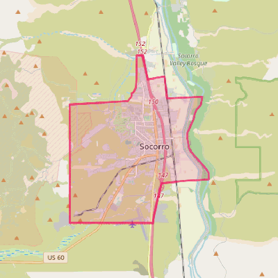 Map of Socorro