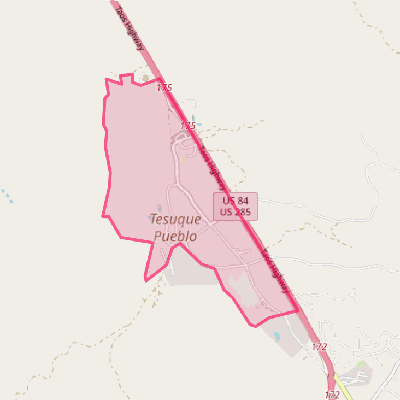 Map of Tesuque Pueblo