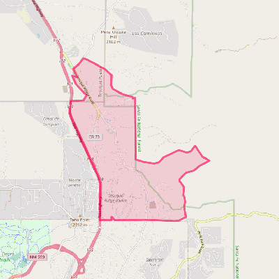 Map of Tesuque