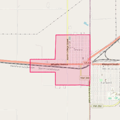 Map of Texico