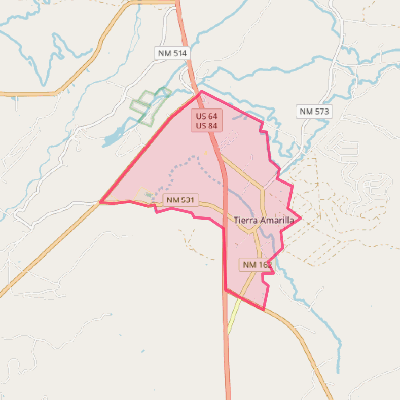 Map of Tierra Amarilla