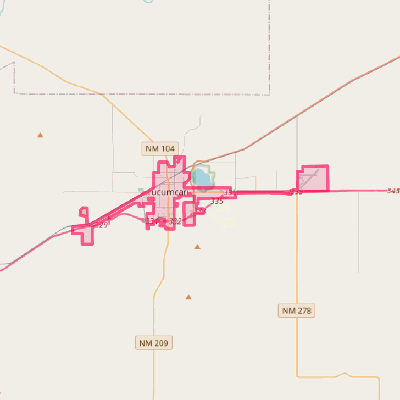 Map of Tucumcari