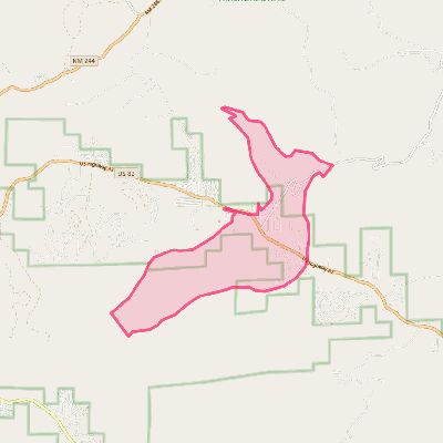 Map of Twin Forks