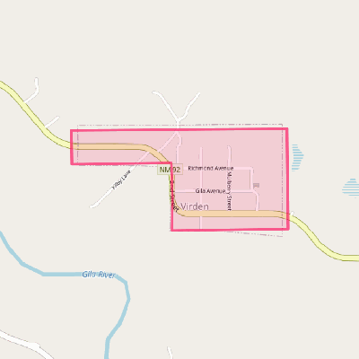 Map of Virden