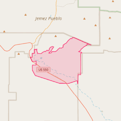 Map of Zia Pueblo