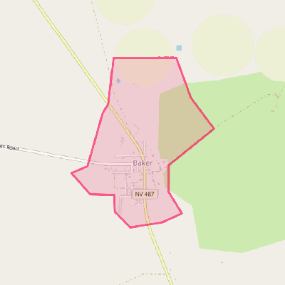 Map of Baker