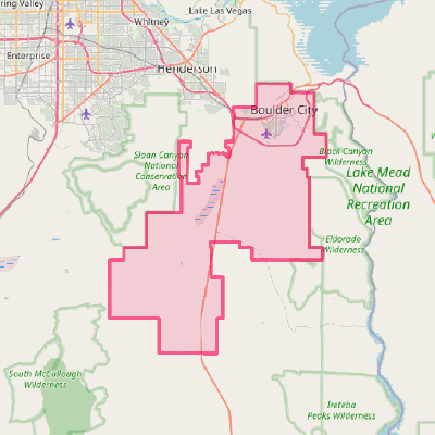 Map of Boulder City