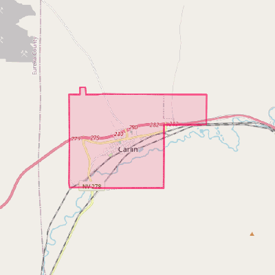 Map of Carlin